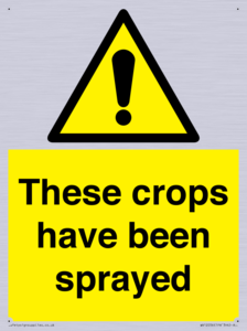 These crops have been sprayed